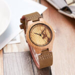 Montre en bois cerf