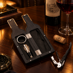 Coffret tire-bouchon en forme de bouteille de vin