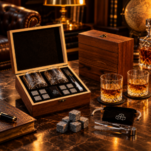 coffret whisky avec pierres