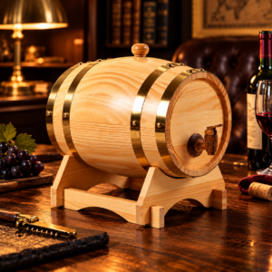 Tonneau de Vin en Bois de Chêne de 5L avec Support