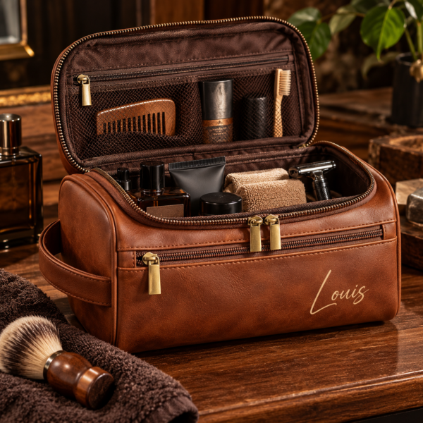 Le Nécessaire — Trousse de toilette homme personnalisée avec prénom
