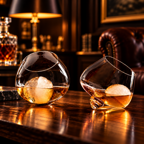 Le Balancier — Duo de verres à whisky toupie 250 ml