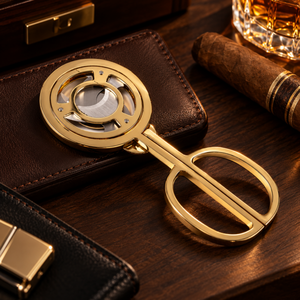 Le Tranchant — Coupe-cigare ciseaux doré