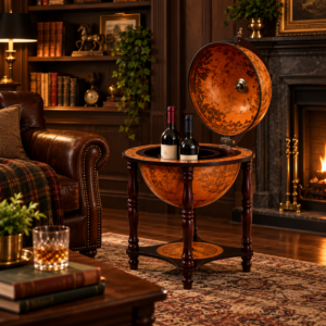 L’Atlas Privé — Globe bar vintage sur pied